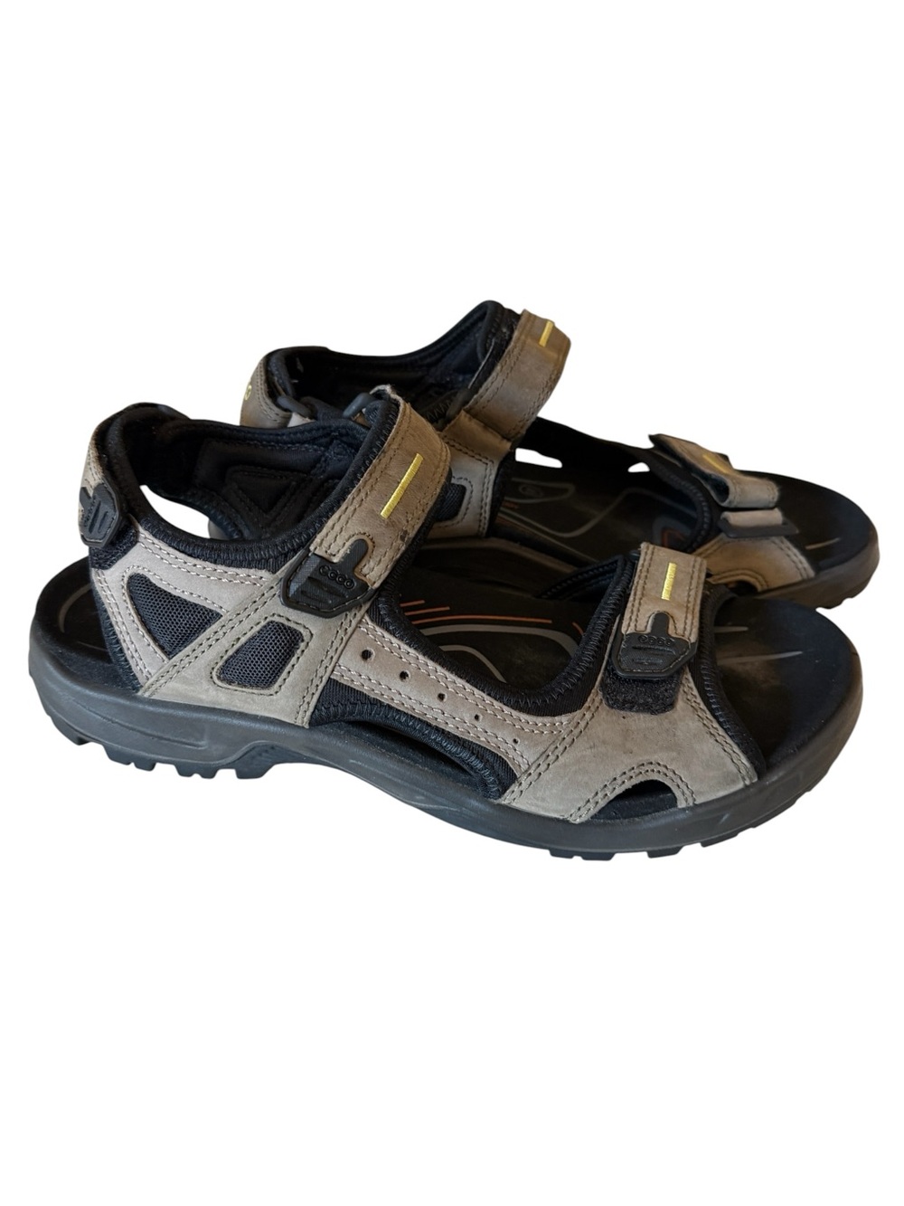 ECCO Offroad Yucatan Sport Sandals EU 46 US 12/12.5 Nubuck Leather Walking